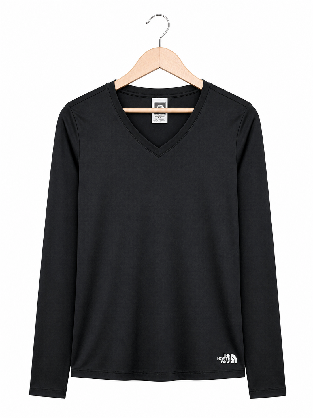 T-shirt à manches longues The North Face noir - image générée par IA