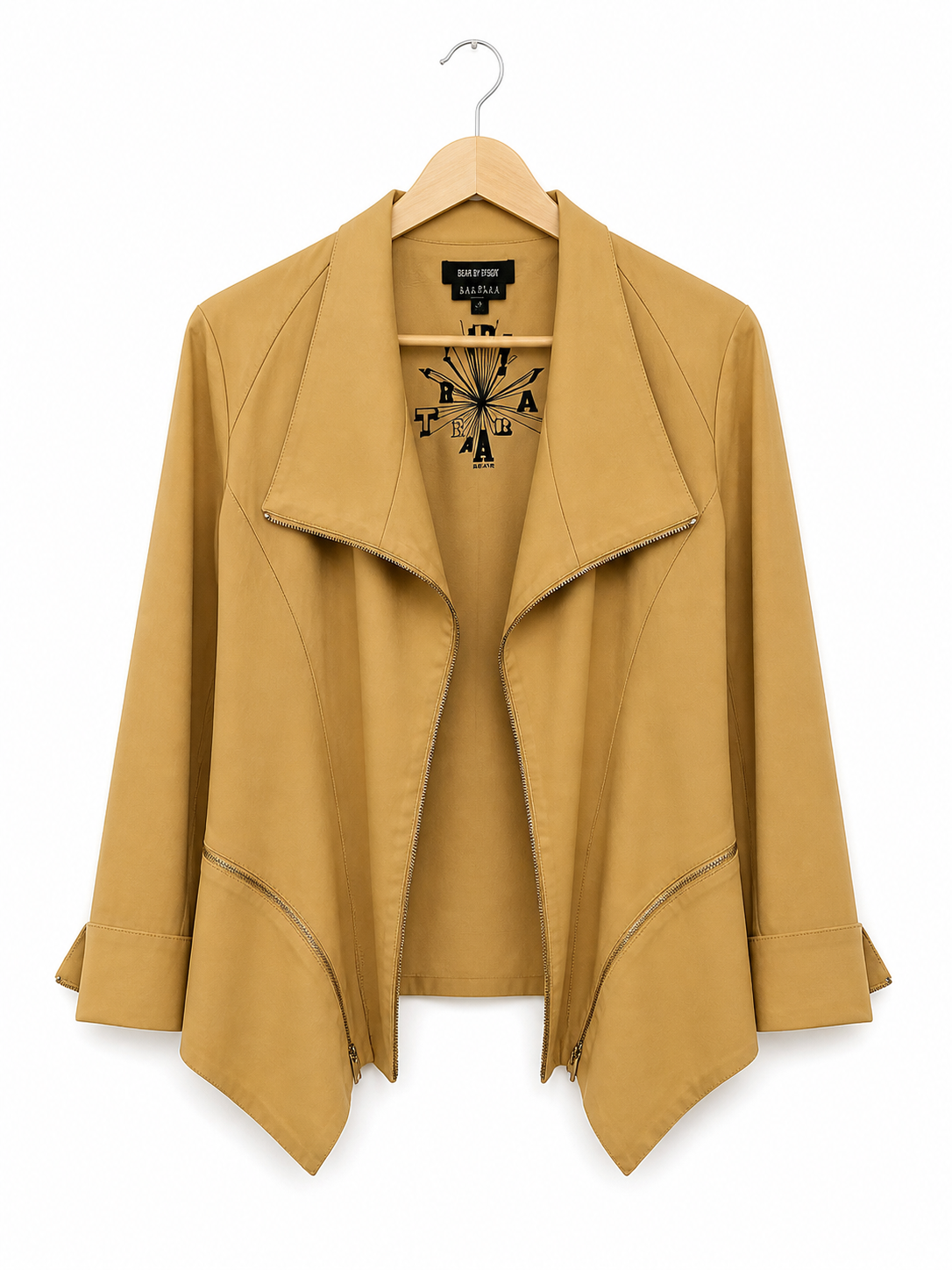 Veste zippée Isabel de Pedro beige - image générée par IA