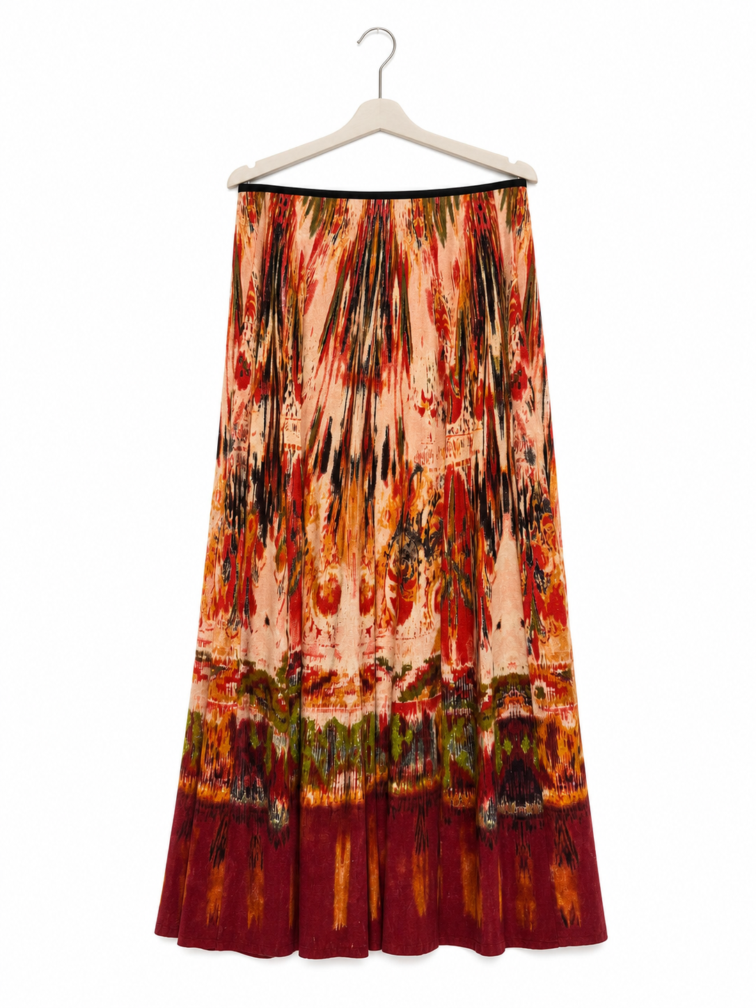 Jupe ample à motifs multicolores Maringo - image générée par IA