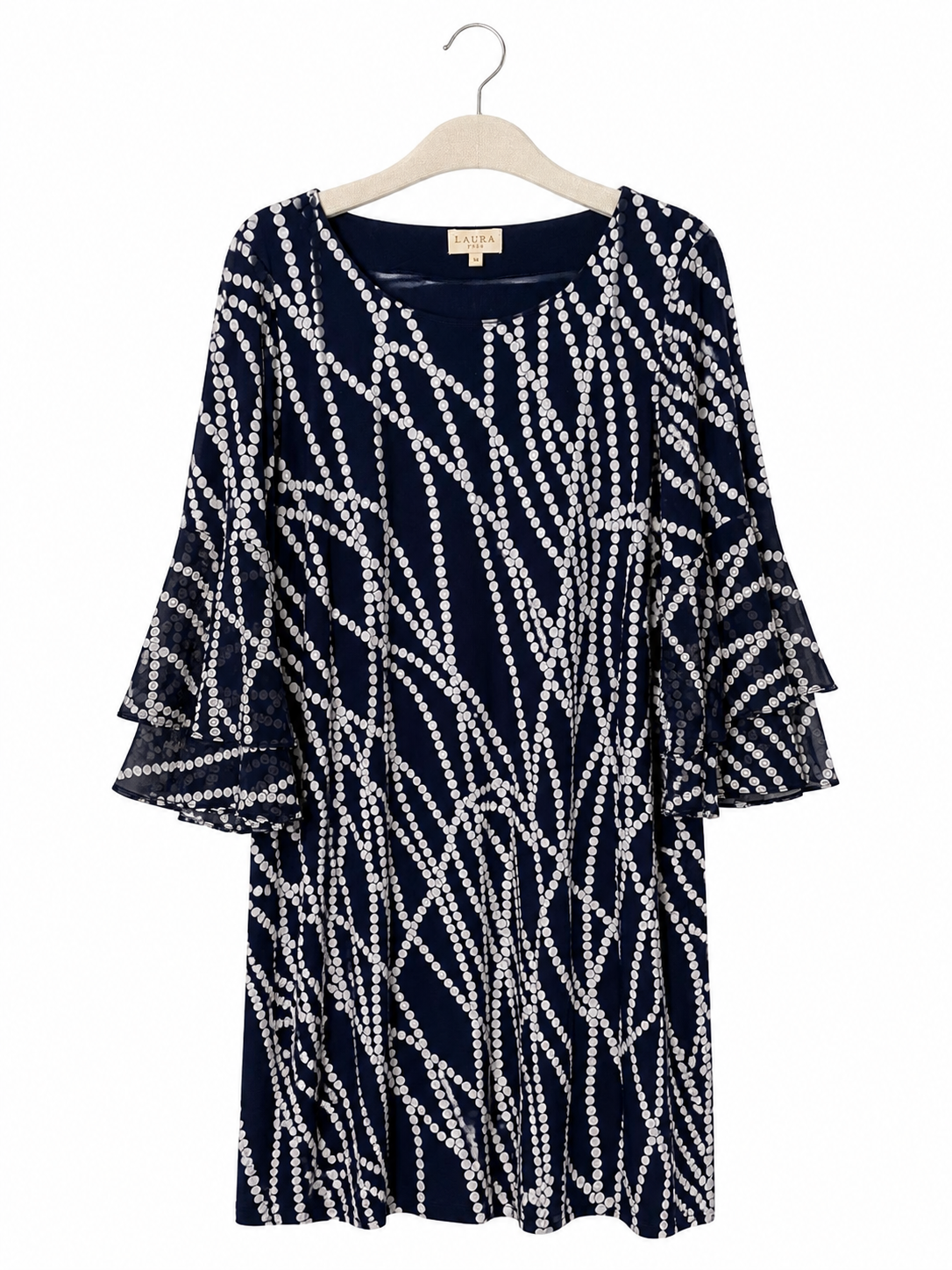 Robe Laura à motif marine - image générée par IA