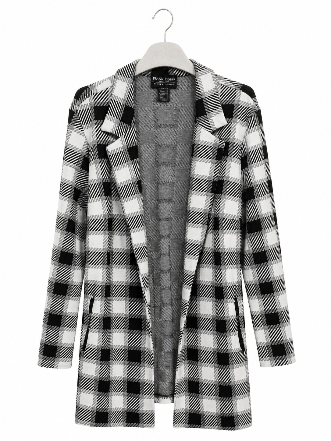 Blazer carreaux Frank Lyman noir