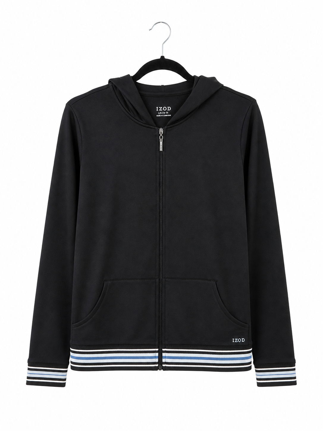 Veste à capuche IZOD noire - image générée par IA