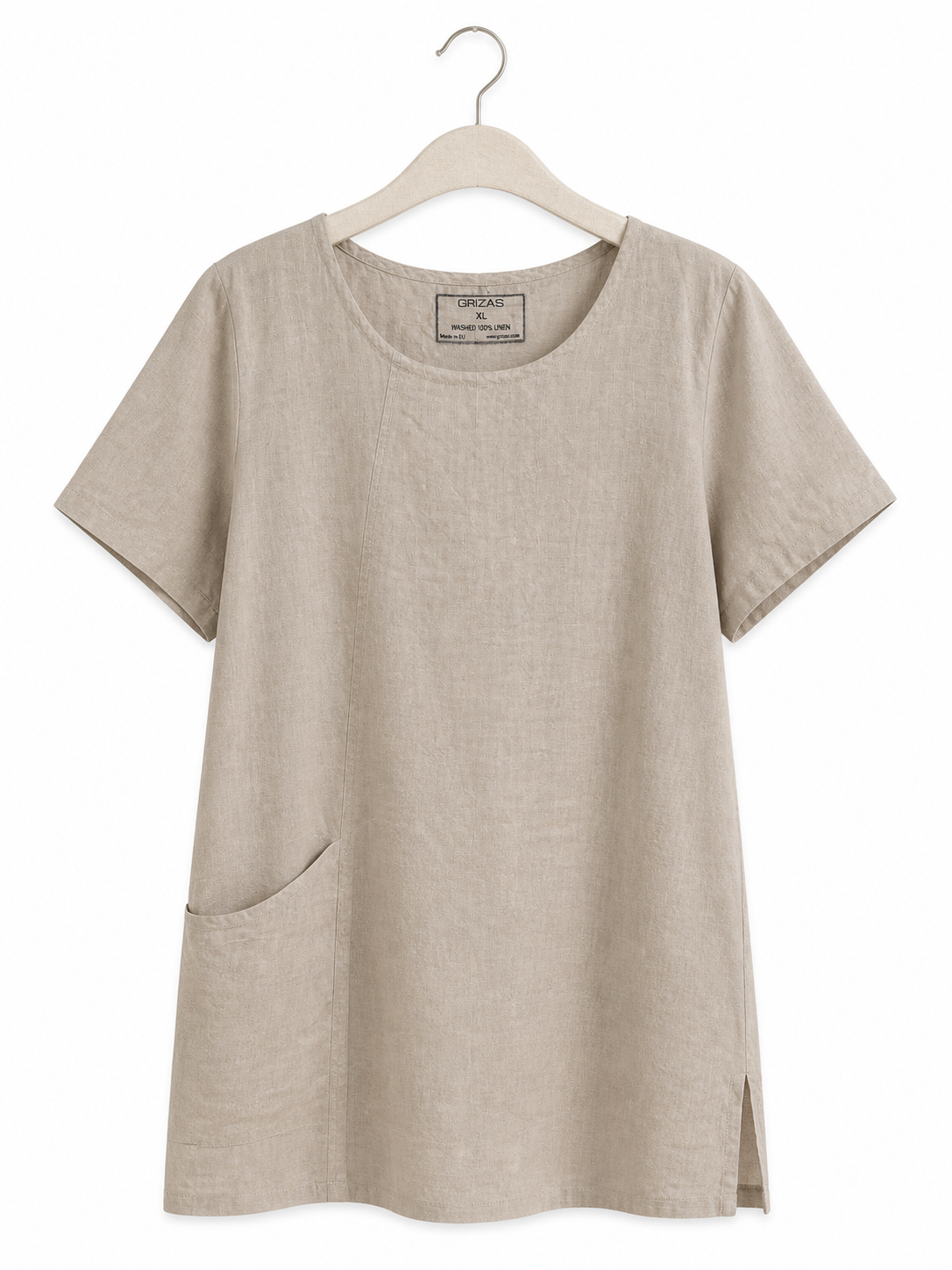Robe ample Grizas en lin beige - image générée par IA