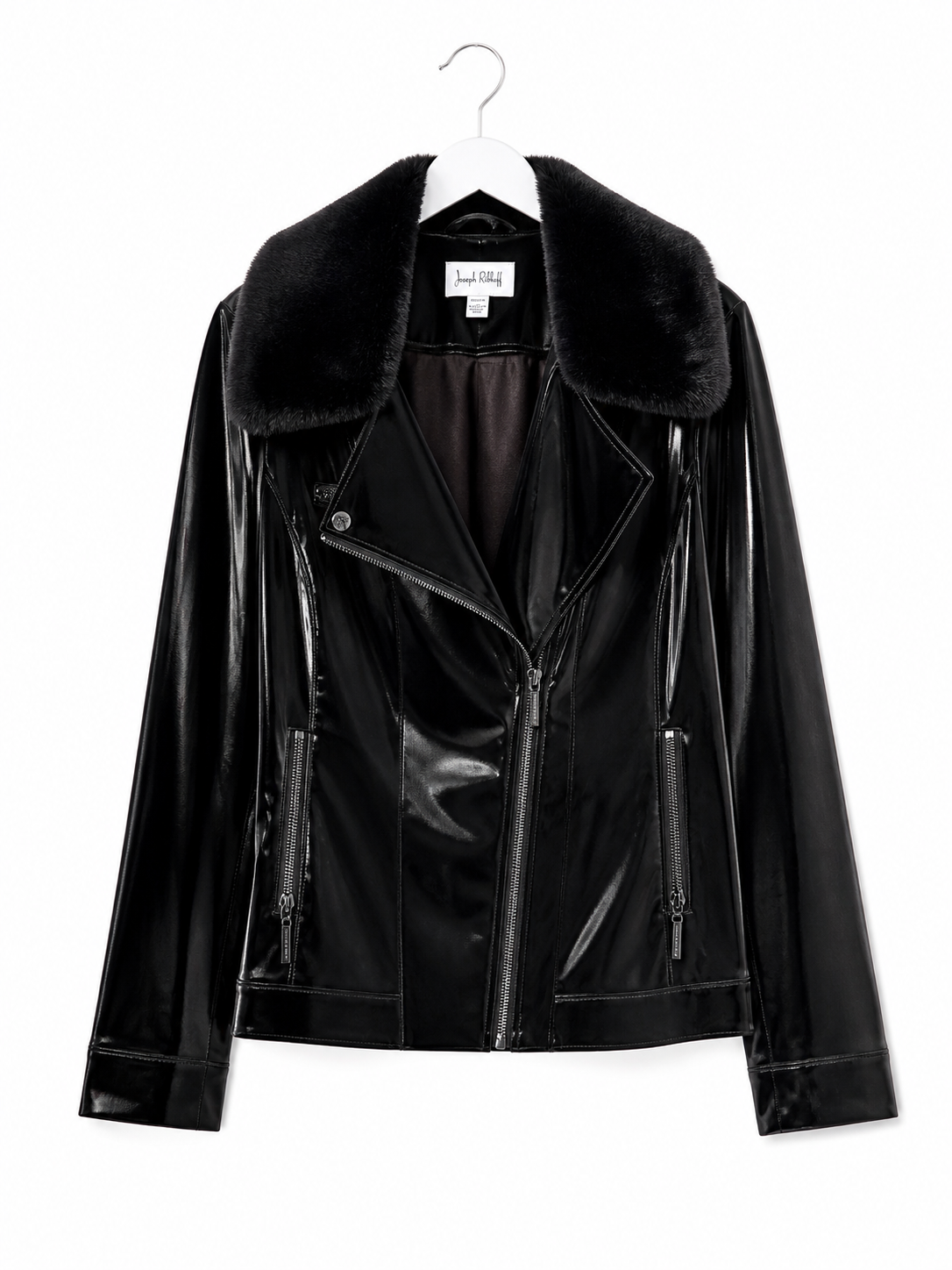 Blazer cuir synthétique Joseph Ribkoff noir