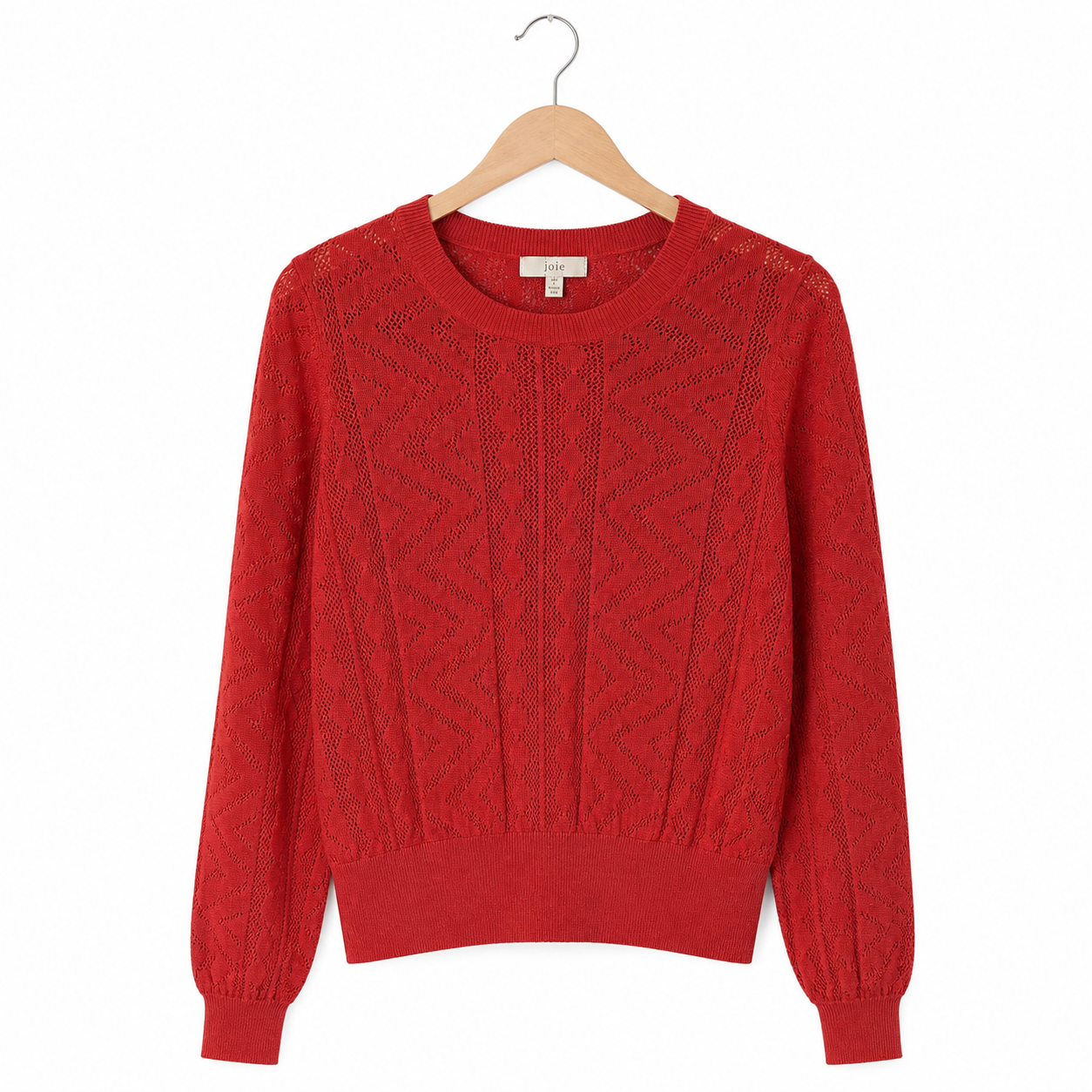 Pull Joie rouge - image générée par IA