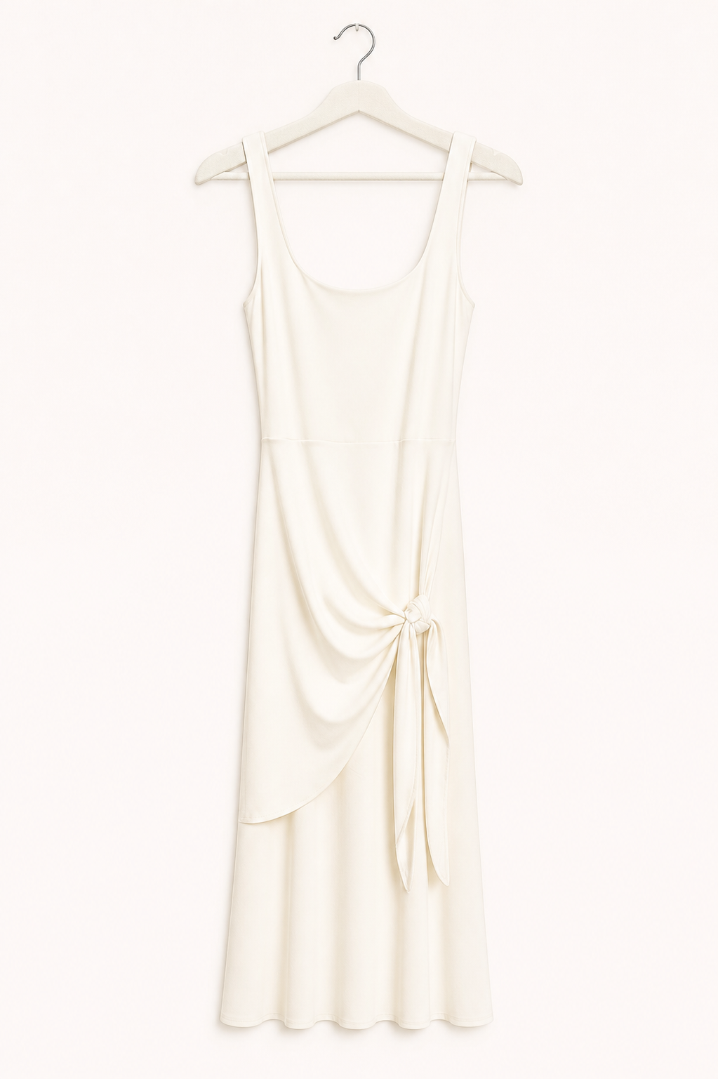 Robe nouée ivoire Wilfred