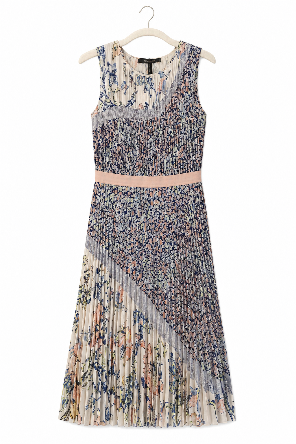 Robe plissée fleurie BCBGMAXAZRIA