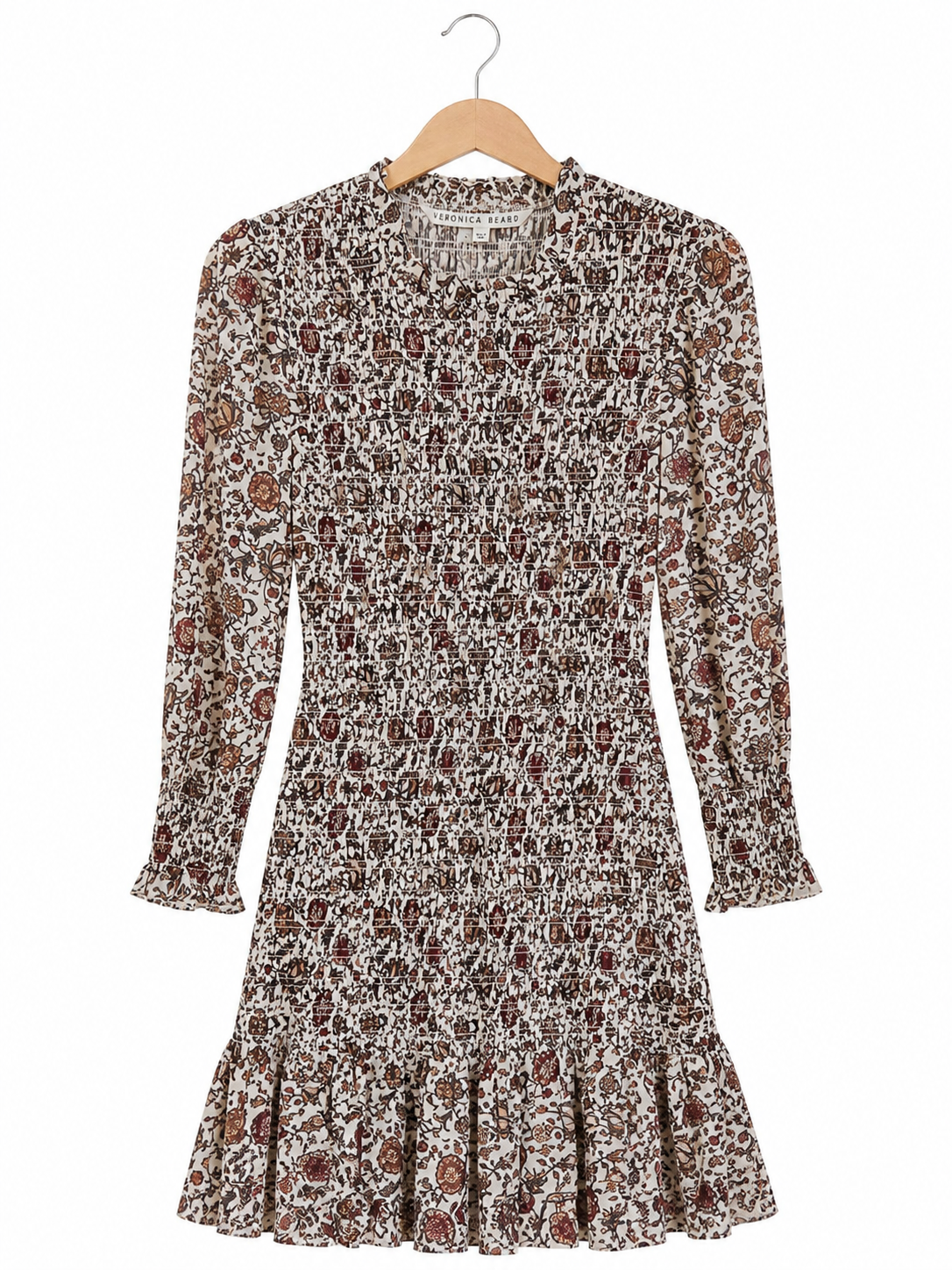 Robe fleurs Veronica Beard ivoire