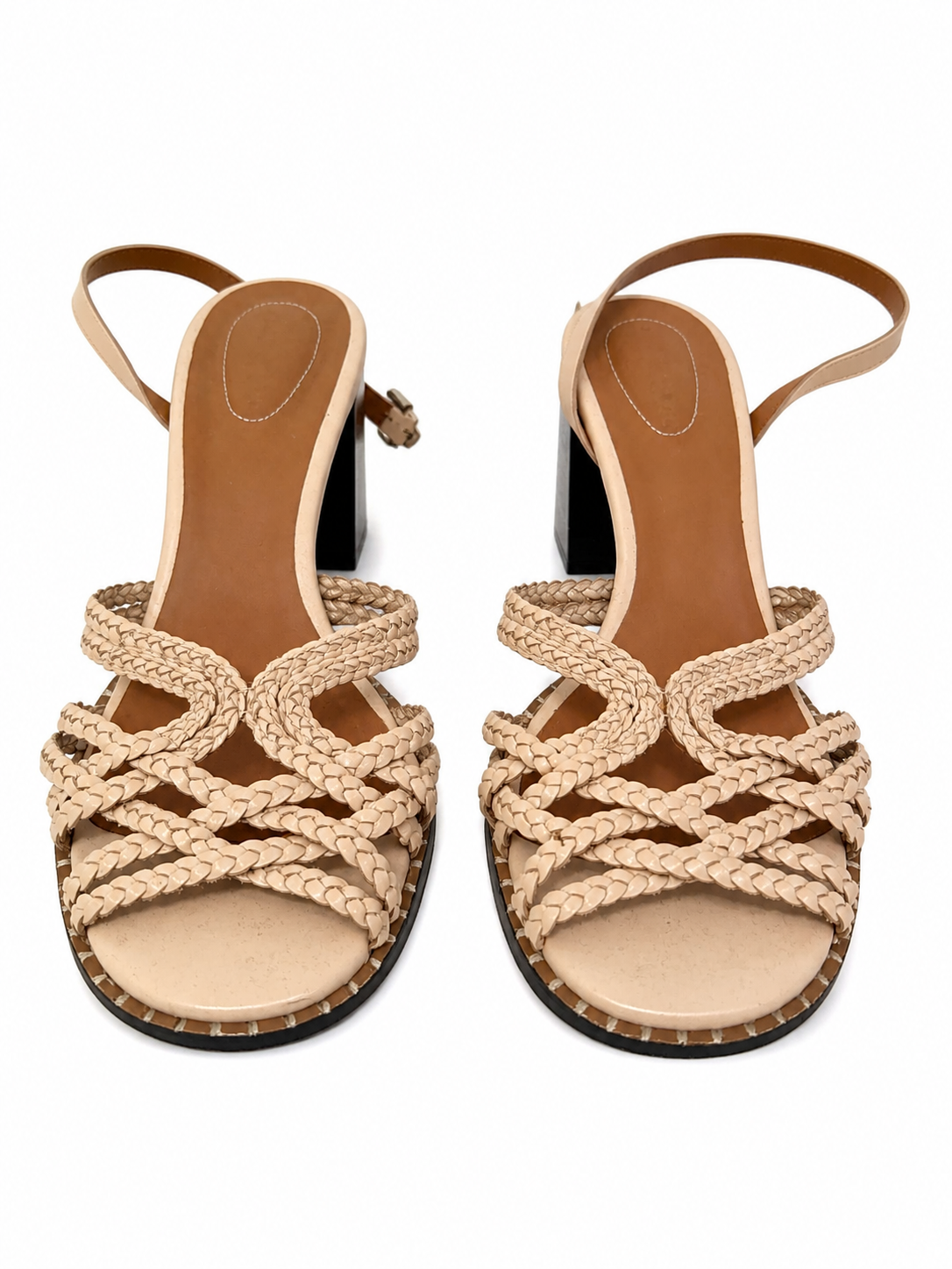 Sandales tressées SeeByChloe beige - image générée par IA