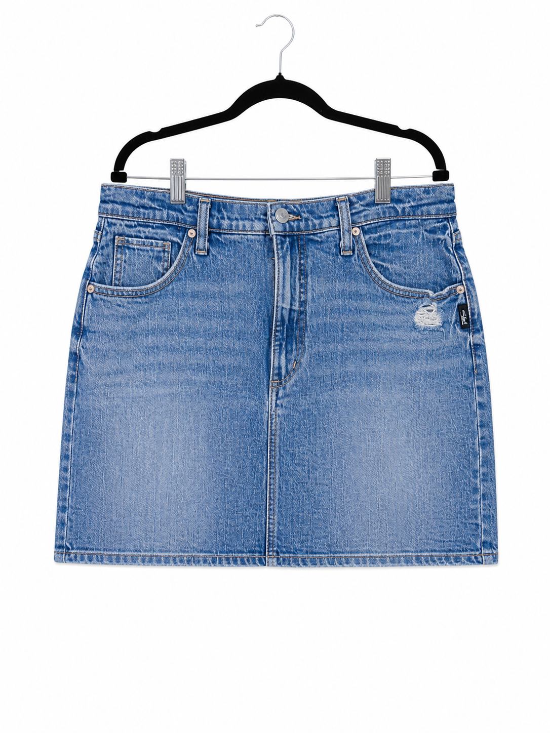 Jupe en denim Silver Jeans Co. bleue - image générée par IA