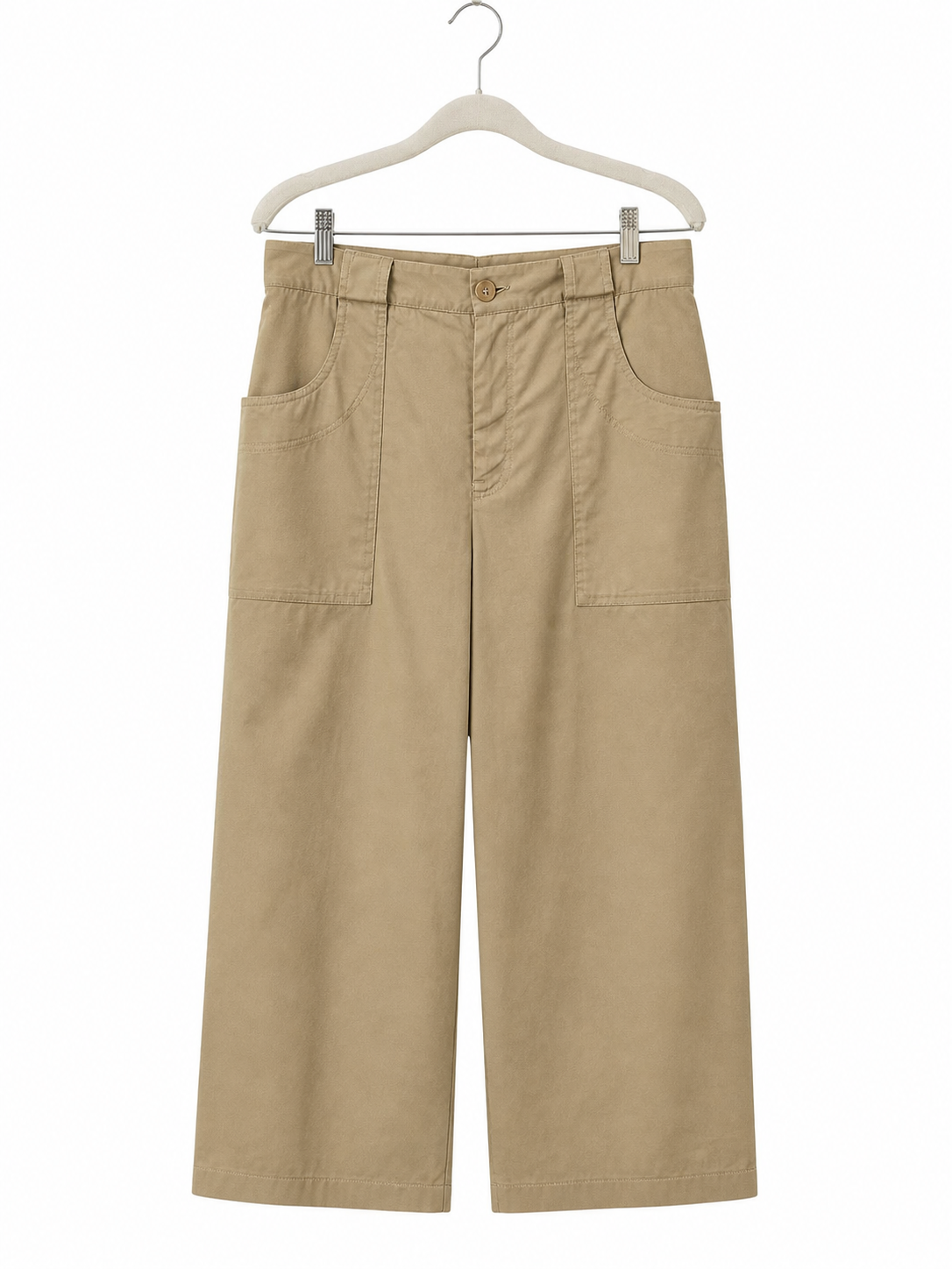Pantalon ample Jennifer Glasgow beige - image générée par IA