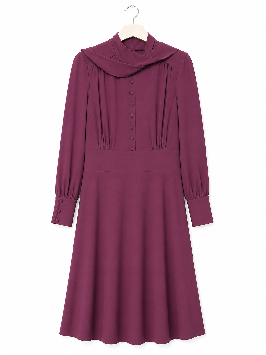 Robe longue éditions de robes bourgogne - image générée par IA
