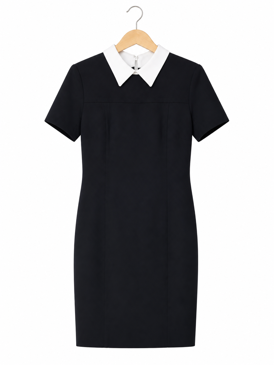 Robe noire à col blanc éditions de robes - image générée par IA