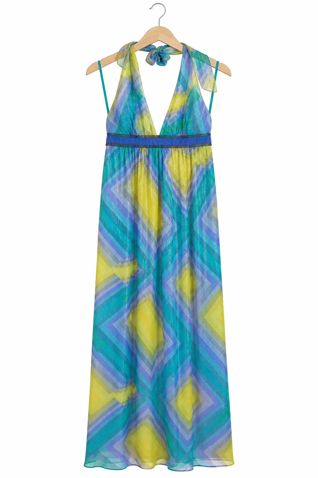 Robe longue BCBGMAXAZRIA multicolore - image générée par IA