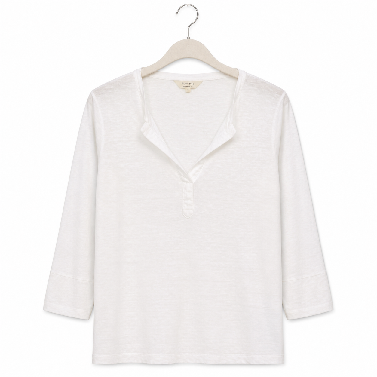 Chandail t-shirt en lin Part Two blanc - image générée par IA