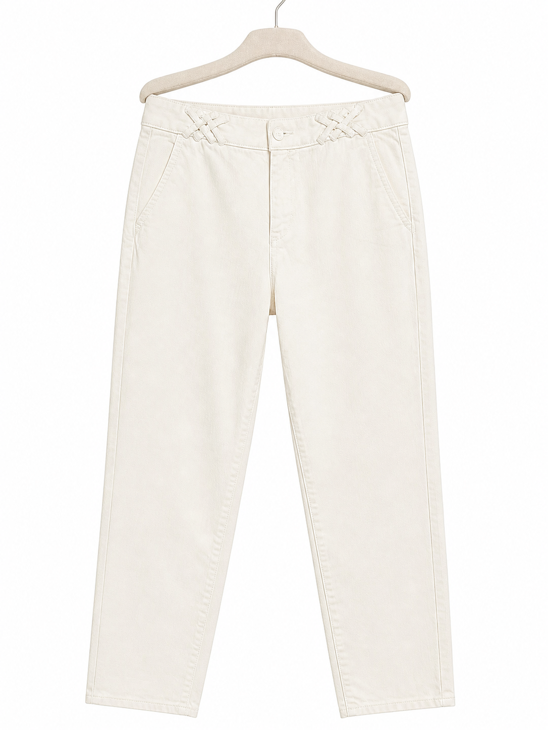 Pantalon Tory Burch blanc - image générée par IA